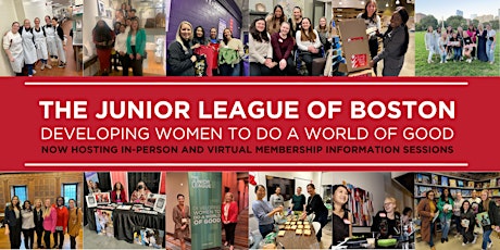 Image principale de Junior League of Boston In-Person Membership Information Session