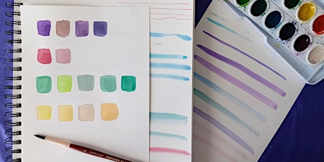 Watercolor Beginner Basics- Mixing paint colors