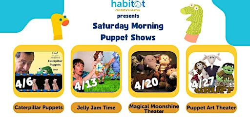 Imagen principal de Habitot's Puppeteer Saturday Series