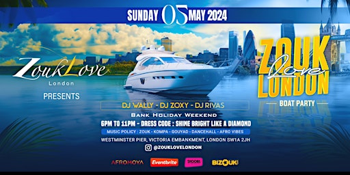 Imagem principal do evento Zouk Love London Boat - Spring Edition