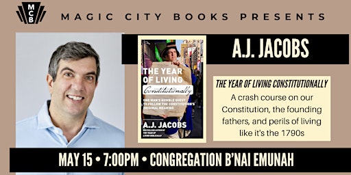 Imagem principal do evento The Year of Living Constitutionally with A.J. Jacobs