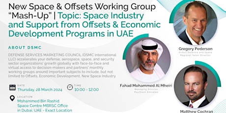 Imagen principal de DSMC Space & Offsets Working Group | March 2024 | Location - MBRSC HQ Dubai