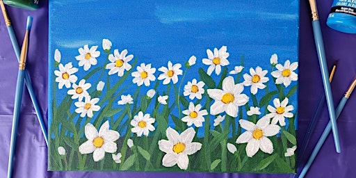 Acrylic Painting- Paint a field of daisies primary image
