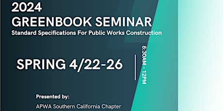 2024 GREENBOOK SEMINAR - Spring