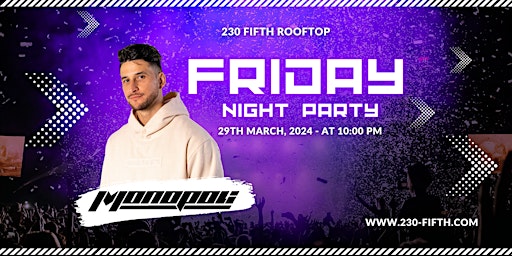 Imagem principal do evento FRIDAY NIGHT Dance Party @230 Fifth Rooftop