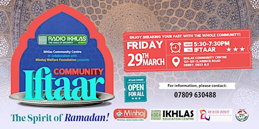 Community Iftaar Derby primary image