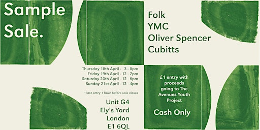 Immagine principale di Oliver Spencer, Folk, YMC + Cubitts Sample Sale - Up To 80% Off! 