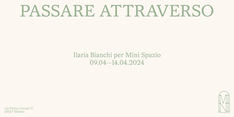 PASSARE ATTRAVERSO-  tour con l'artista primary image