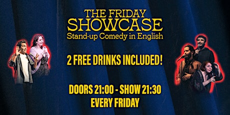 English Stand-up Comedy w/  2 FREE DRINKS: The Lab Showcase