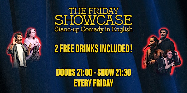 English Stand-up Comedy w/  2 FREE DRINKS: The Lab Showcase