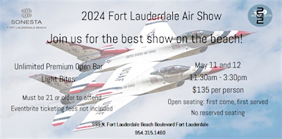 Fort Lauderdale Air Show VIP Viewing-Sonesta Fort Lauderdale Beach 1 Day primary image