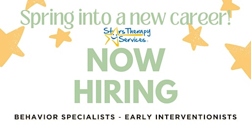 Imagen principal de Stars Therapy Virtual Hiring Event