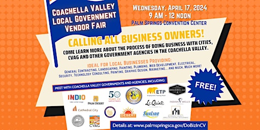 Image principale de Coachella Valley Local Government Vendor Fair