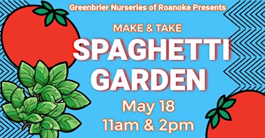 Imagem principal do evento Make  & Take: Spaghetti Garden -11AM