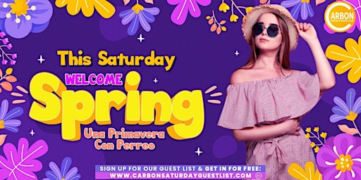 Imagen principal de This Saturday • Una Primavera con Perreo @ Carbon Lounge • Free guest list