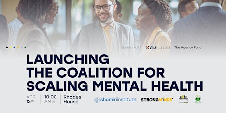 Launching the Coalition for Scaling Mental Health