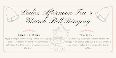 Image principale de Ladies Afternoon Tea & Church Bell Ringing