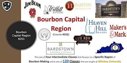 Hauptbild für The Bourbon Capital Region {Major Distilleries} BYOB  (Course #253)