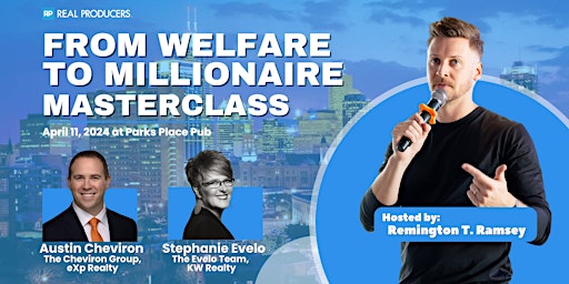 Imagem principal do evento April Masterclass Indy: From Welfare to Millionaire