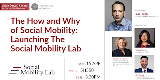 Imagen principal de The How and Why of Social Mobility: Launching The Social Mobility Lab