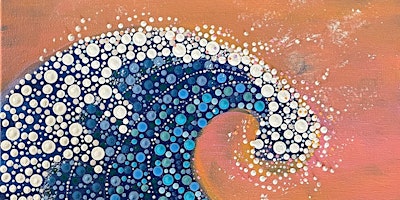 Primaire afbeelding van Dive into the Art of Dotting: Cresting Ocean Waves Class!