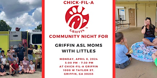 Image principale de Community Night for Griffin ASL Moms with Littles