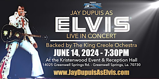 Imagem principal de JAY DUPUIS AS ELVIS LIVE IN CONCERT