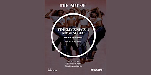 Listening Session: The Art of Timelessness & Nostalgia primary image