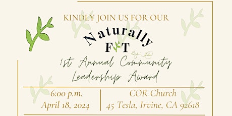 Naturally Fit Movement 1st Annual Community Leader Awards