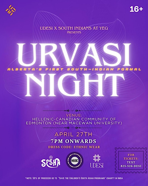 Urvasi Night: Alberta's Premiere South Indian Formal