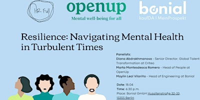 Primaire afbeelding van Resilience: Navigating Mental Health in Turbulent Times