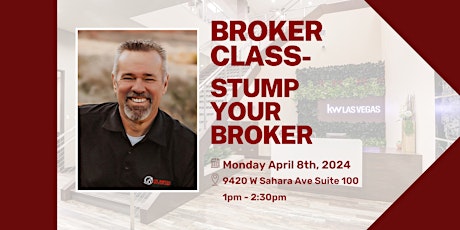 Broker Class- Stump Your Broker w/NAR Settlement