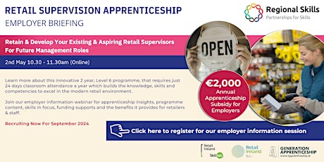 Retail Supervisor Apprenticeship Information Session