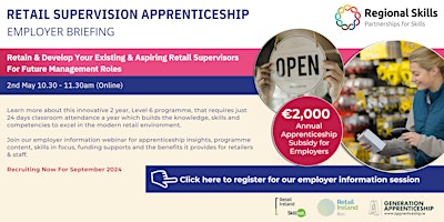 Retail Supervisor Apprenticeship Information Session primary image