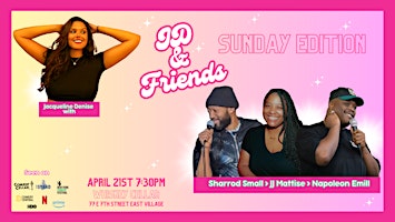 Hauptbild für JD & Friends SUNDAY EDITION Live Stand Up Comedy Show - East Village, NYC