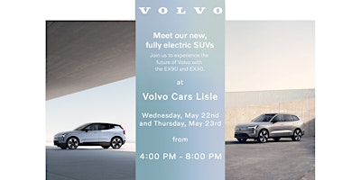 Imagem principal do evento Volvo Cars Lisle EX30/EX90 Roadshow & Grand Opening Event