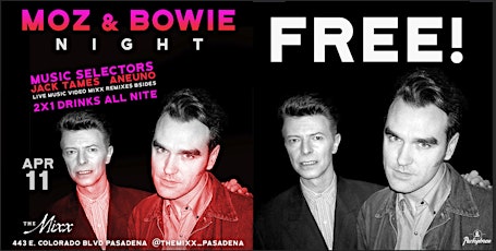 Morrissey & Bowie Tribute Show and Dance Party FREE!