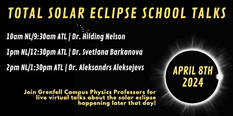 Total Solar Eclipse: Live Virtual Talks