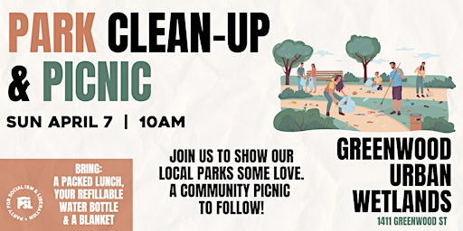 Primaire afbeelding van Park Clean-Up & Community Picnic