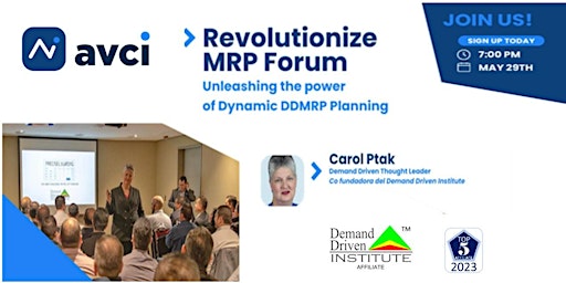 Hauptbild für Revolutionize MRP Forum: Unleashing the Power of Dynamic DDMRP Planning