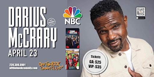 Immagine principale di Comedian Darius McCrary Live In Naples, Florida! 