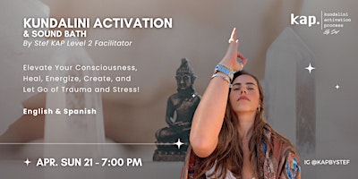 Imagem principal do evento KAP Kundalini Activation Process and Sound Bath by Stef