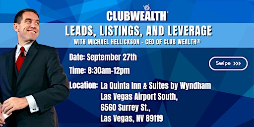 Imagem principal do evento Leads, Listings and Leverage | Las Vegas, NV