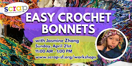 Easy Crochet Bonnets with Jasmine Zhang primary image