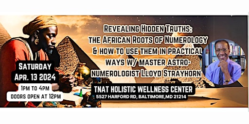 Primaire afbeelding van Revealing Hidden Truths :The African Roots of Numerology w/Lloyd Strayhorn
