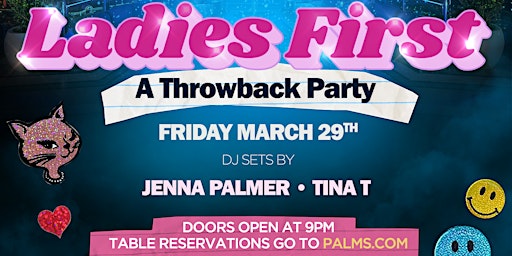 "Ladies First: A Throwback Party" - 3/29  primärbild