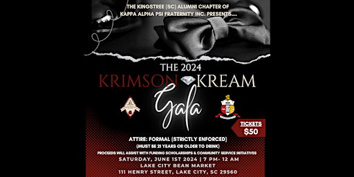 Krimson & Kream Gala - Kingstree (SC) Alumni Chapter of Kappa Alpha Psi primary image