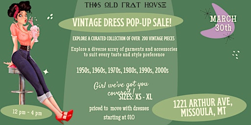 Primaire afbeelding van Step Back in Time: Vintage Dress Pop-Up Sale