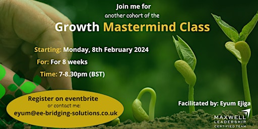 Primaire afbeelding van GROWTH MASTERMIND CLASS