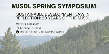 Sustainable Development Law in Reflection: 20 Years of the MJSDL